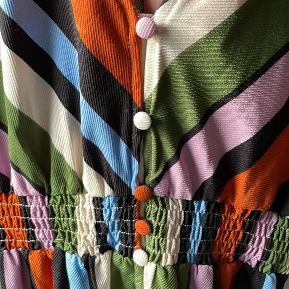 Lulu's Exclusive- Idem Ditto Button Down Striped Midi Dress - Picture 6 of 7